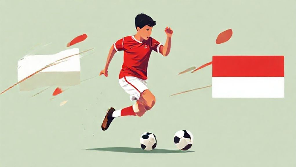 Pertandingan sepak bola Cerebral Palsy antara Iran vs Indonesia