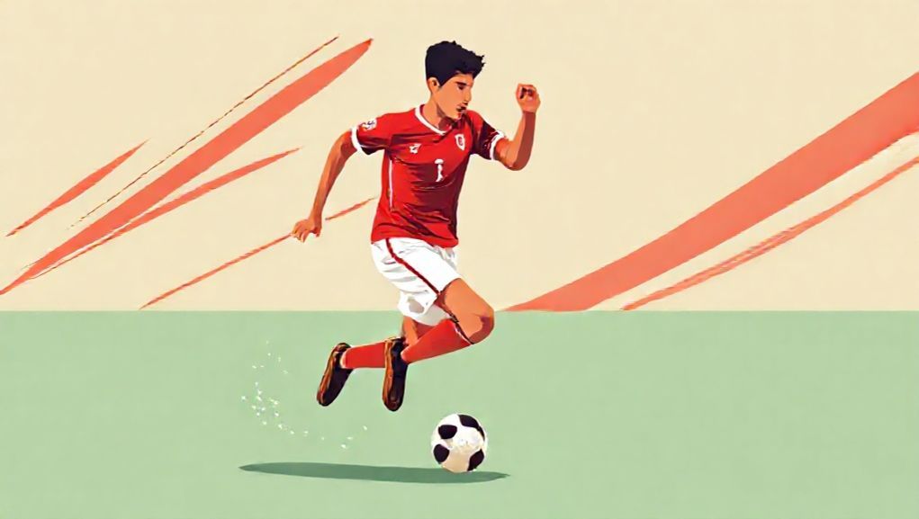 Tim Nasional Indonesia bermain sepak bola