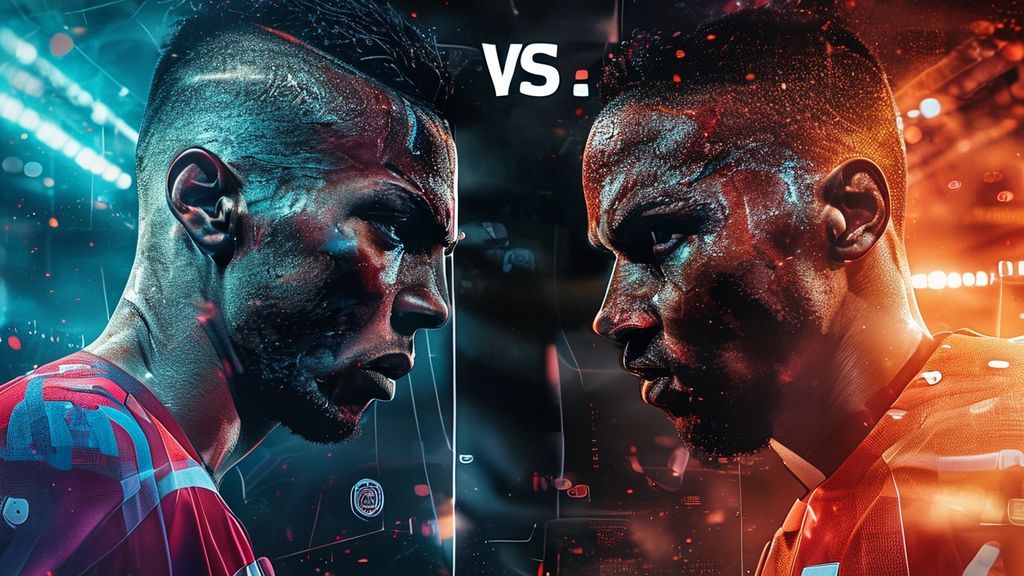 Pemain sepak bola di lapangan